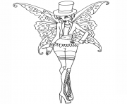 Printable gothic bloom winx club  coloring pages